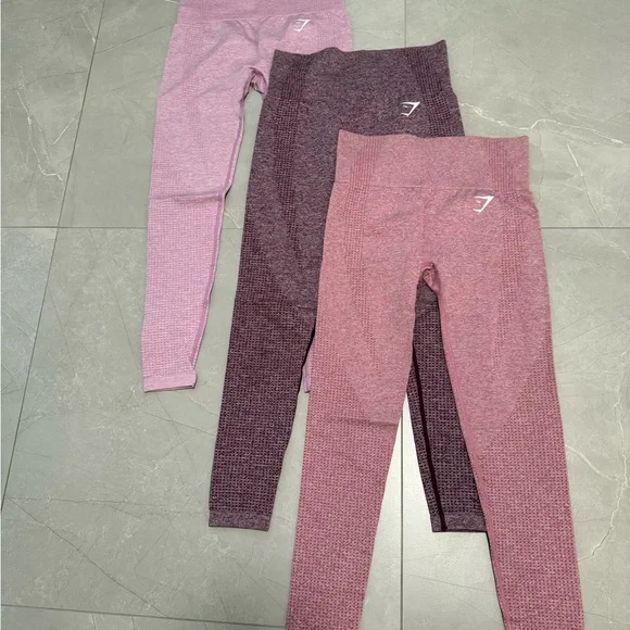Set of 3: Gymshark vital seamless leggings - Picture 1 of 2